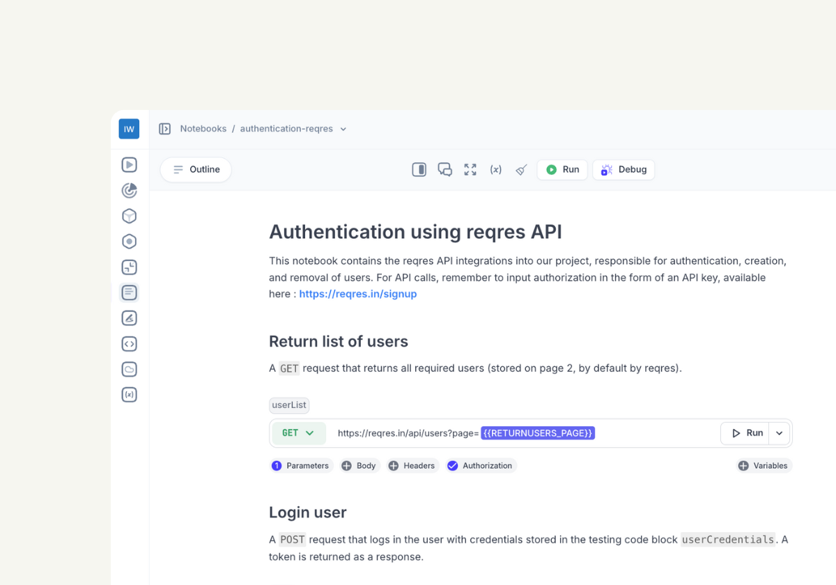 Write and execute REST API calls